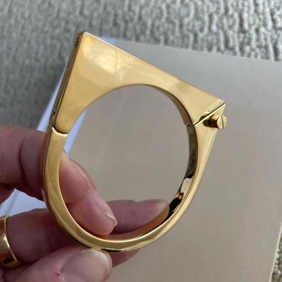 Miansai Screw Cuff Minimalist Bracelet Gold Vermeil - Picture 3 of 5